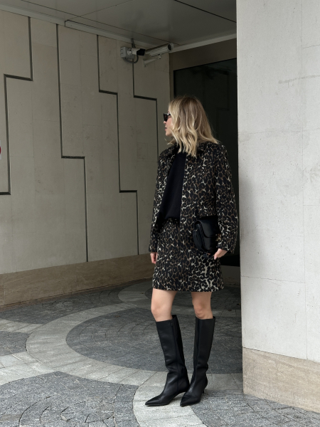 Пальто из смесовой шерсти укороченное на молнии VLVT, цвет: мультиколор, 00-00005169 купить онлайн