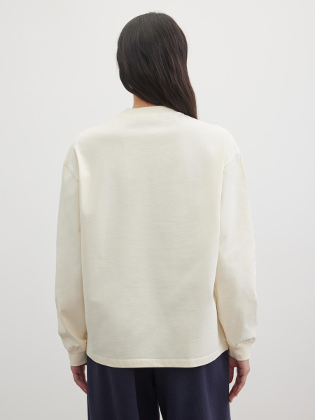 Лонгслив однотонный Chaika, цвет: белый, SS26LS01-01 купить онлайн