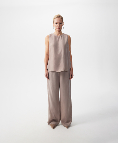 Топ прямой с заниженной линией спинки GLVR, цвет: серый, 126G22GAC2403 купить онлайн