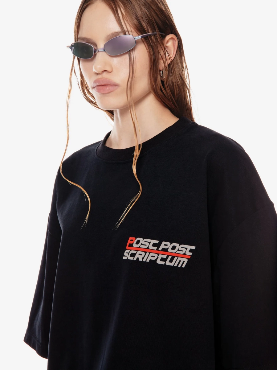 Футболка оверсайз с принтом p.p.s., цвет: Черный, 1131.001.00.01.001 купить онлайн