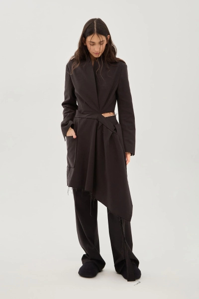 Платье-пиджак с фартуком UNKE, цвет: Черный, 2601D001T_BL купить онлайн