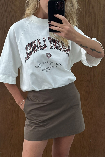 Юбка мини (коричневая) Label .B, цвет: коричневый, Sk.19.3.5938/3BRN купить онлайн