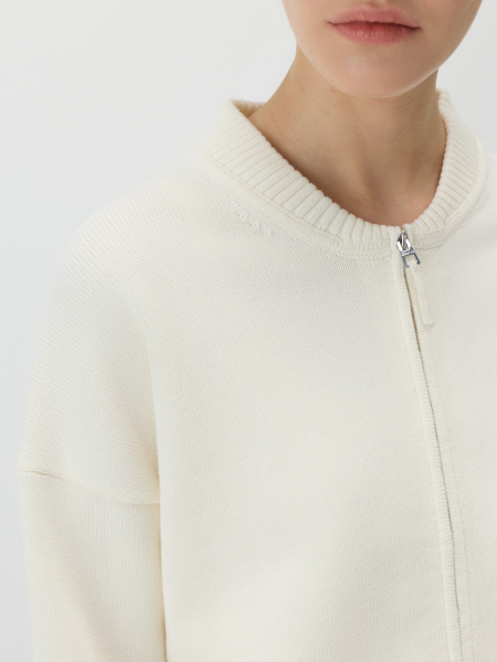 Кардиган-бомбер Conso, цвет: белый, KCL 260702 - молочный купить онлайн