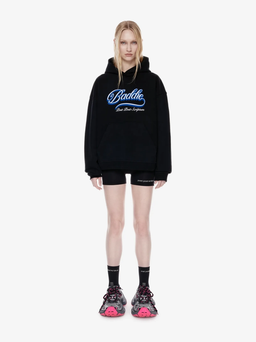 Худи с принтом "Бадди" POST POST SCRIPTUM, цвет: Черный, 1125.010.00.15.001 купить онлайн