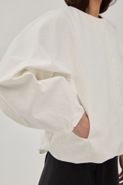 Жакет из бумажной ткани UNKE, цвет: белый, 2601J002C_WH купить онлайн