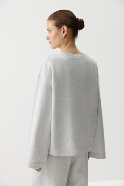 Лонгслив с широкими рукавами Charmstore, цвет: серый, 205-52158-889 купить онлайн