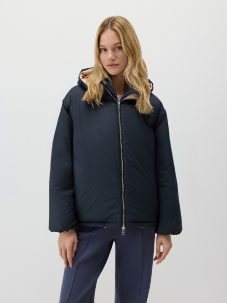 Пуховая куртка двусторонняя Conso, цвет: мультиколор, SDS 260101 - персиковый/темно-синий купить онлайн