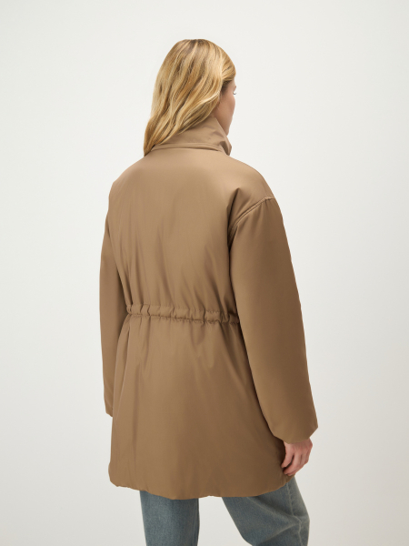 Утепленное полупальто на кулиске Conso, цвет: коричневый, SEM 260110 - коричневый купить онлайн