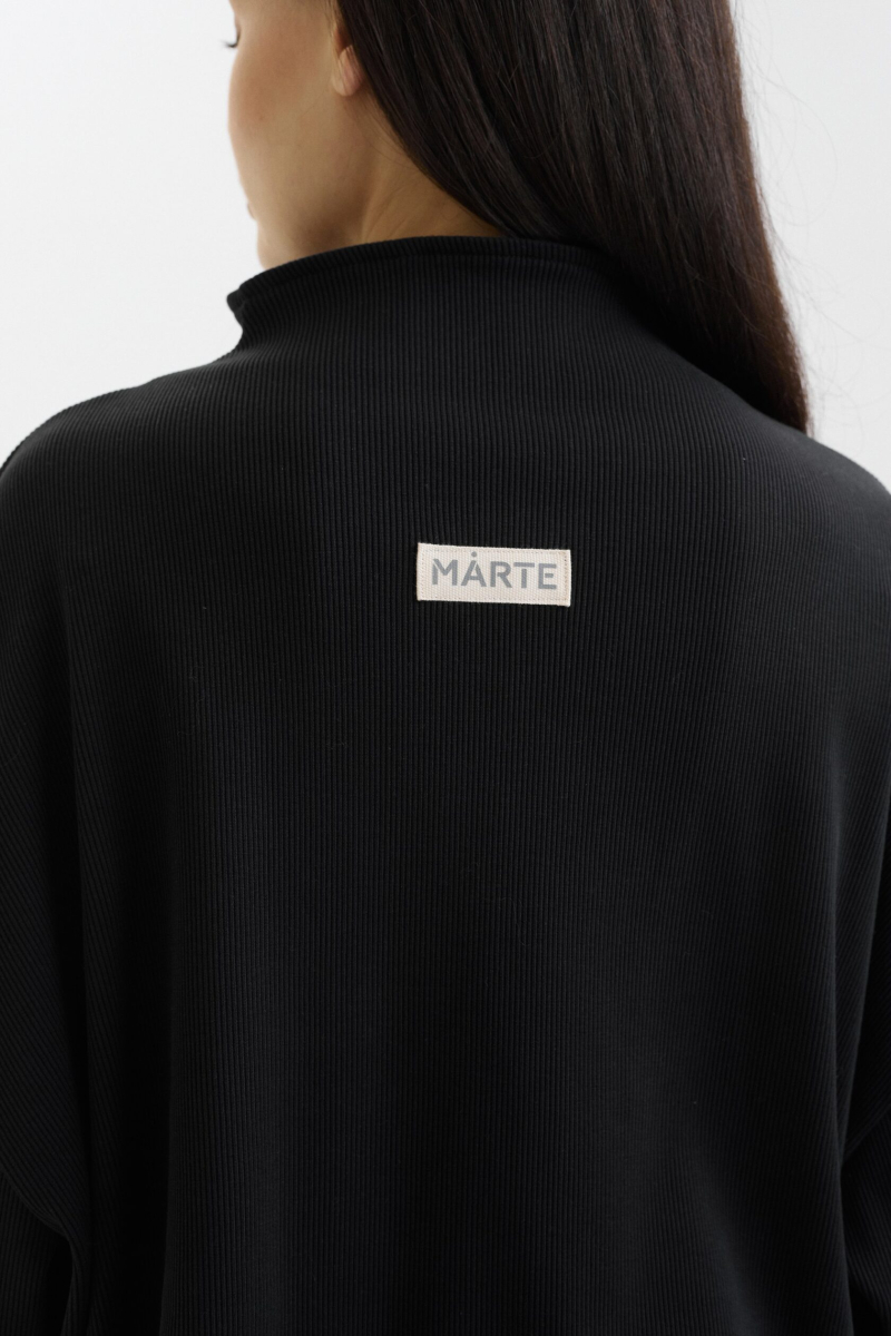 Свитшот с акцентным вырезом marte, цвет: Черный,  купить онлайн