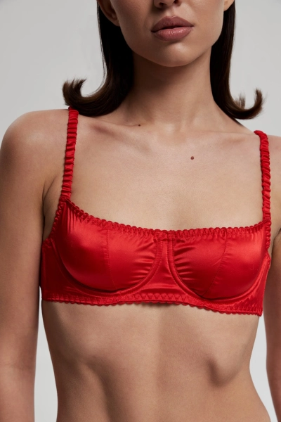 Лиф атласный YONSRU, цвет: красный YO-754 купить онлайн