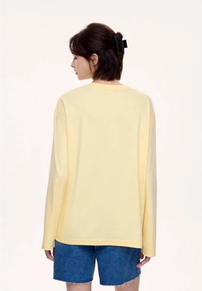 Женский лонгслив оверсайз MUTED, цвет: Желтый, 904194.WLSL0022_Yellow купить онлайн