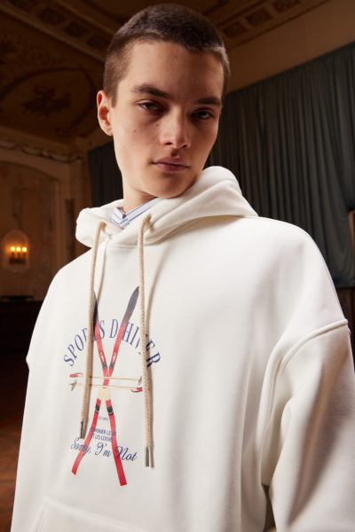 Худи SPORTS D'HIVER SORRY, I’M NOT, цвет: молочный,  купить онлайн Худи SPORTS D'HIVER SORRY, I’M NOT, цвет: молочный,  купить онлайн