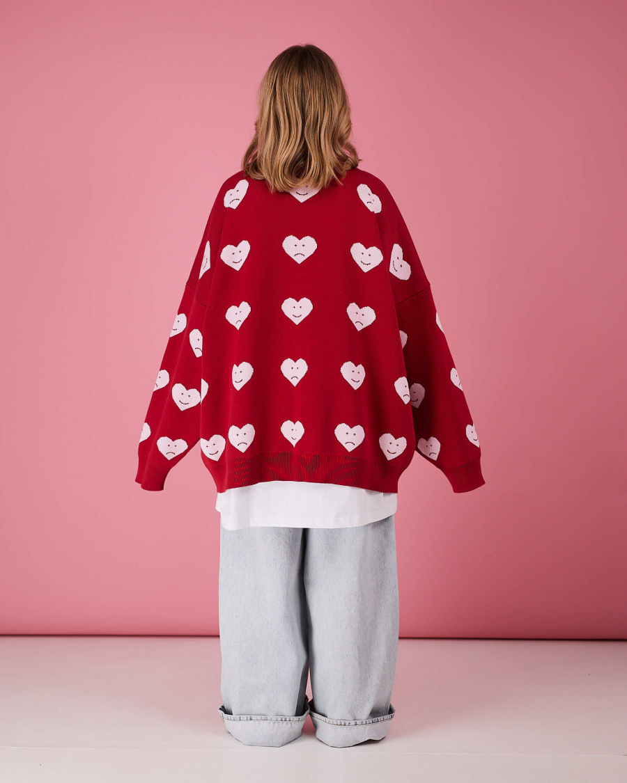 Свитер Сердце 24/7 TABOO, цвет: красный, SVHeart купить онлайн