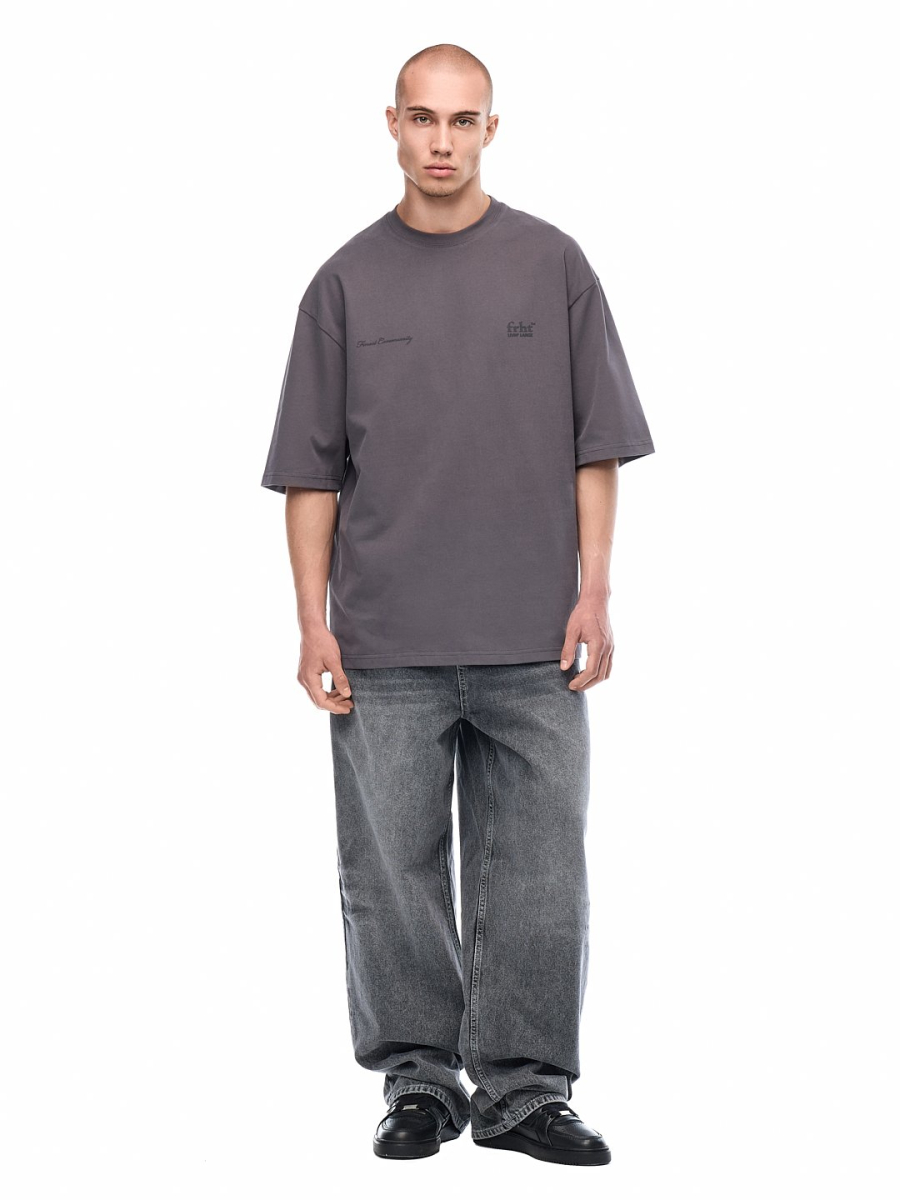 Футболка с принтом FRHT, цвет: графит, TSLVNLGRP купить онлайн