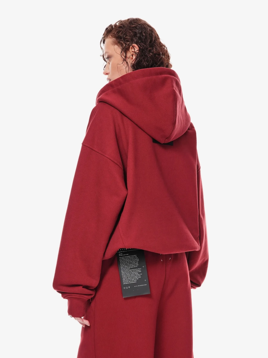 Хлопковый худи на молнии p.p.s., цвет: вишневый ликер, 0853.01.00.PNK купить онлайн Хлопковый худи на молнии p.p.s., цвет: вишневый ликер, 0853.01.00.PNK купить онлайн