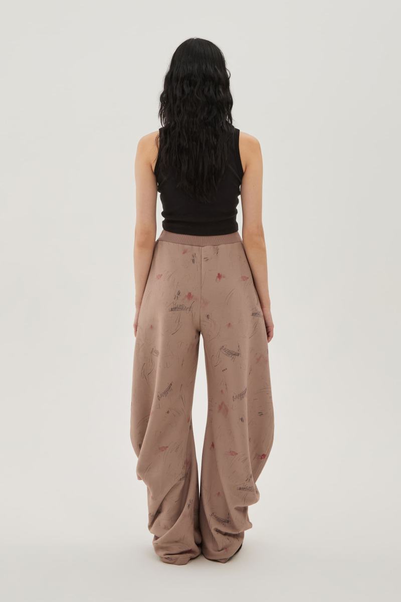 Брюки свободные UNKE, цвет: бежевый, 2601TR009C_P купить онлайн