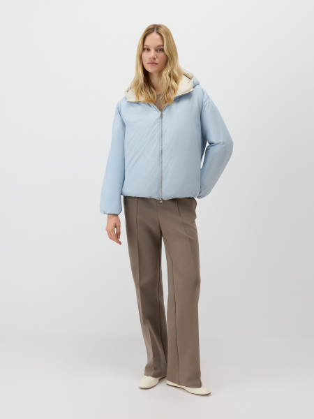 Пуховая куртка двусторонняя Conso, цвет: мультиколор, SDS 260101 - молочный/голубой купить онлайн