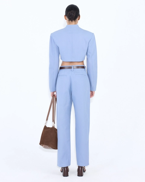 Брюки женские прямые из канваса ASIA ST 71, цвет: синий, Ast71.pants-canvas-ss-w-blue купить онлайн