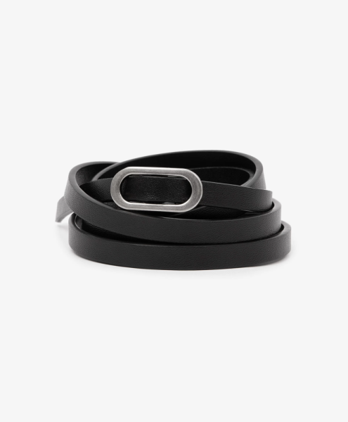 Пояс тонкий из натуральной кожи