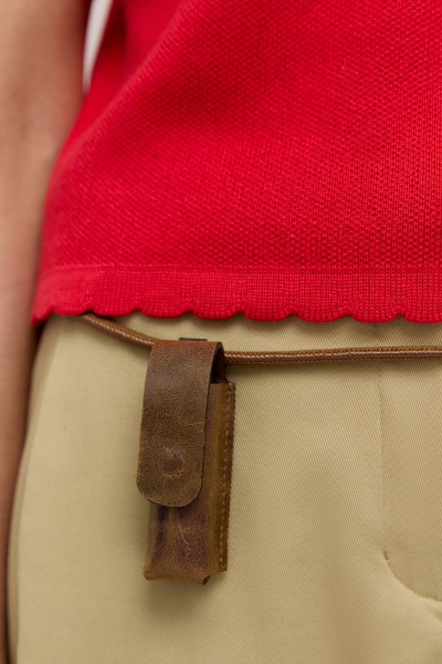 Футляр для помады из кожи AROUND, цвет: коричневый 3_7L01 купить онлайн