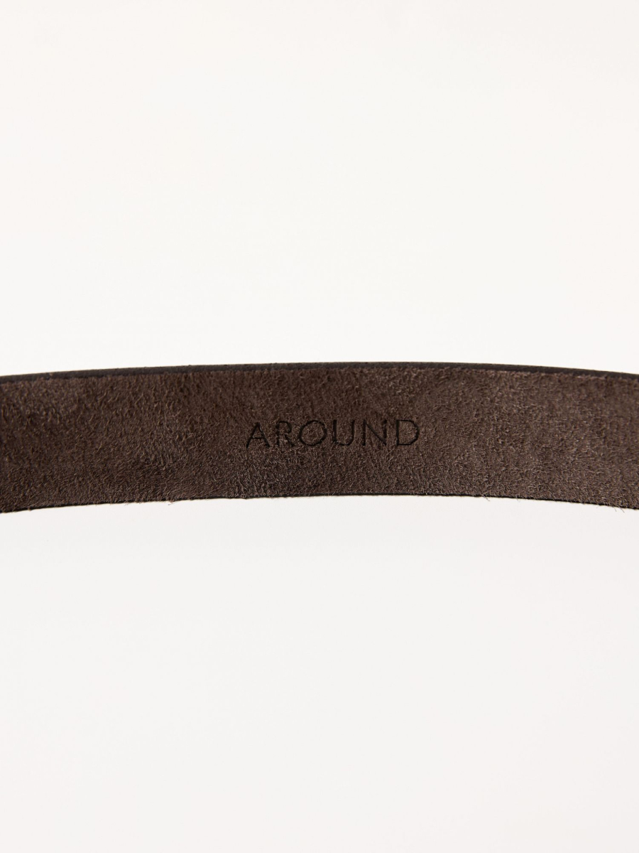 Ремень из натуральной кожи AROUND, цвет: коричневый 2_2L01 купить онлайн