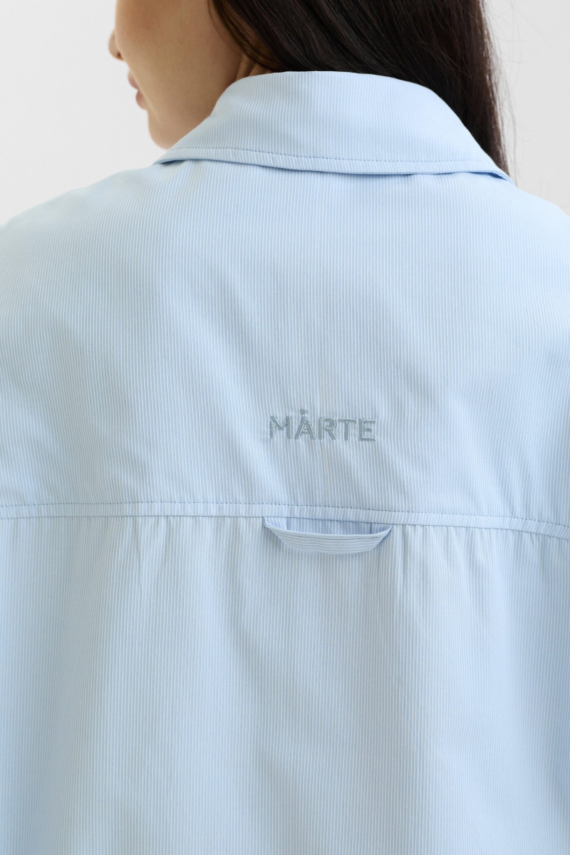 Рубашка с косынкой marte, цвет: голубой,  купить онлайн
