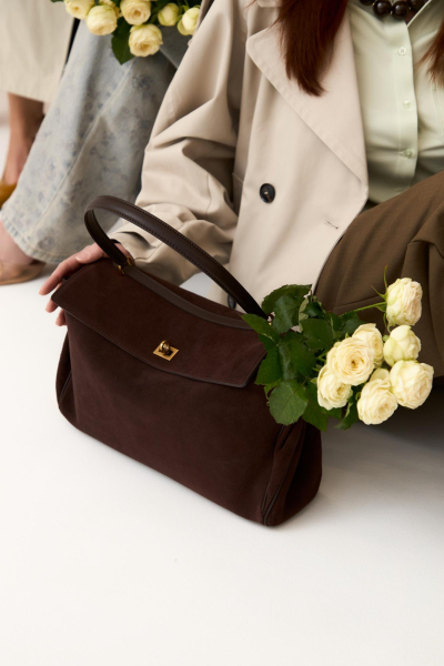 Сумка Сандра средняя brand salad, цвет: коричневый J-704-PHR 6943 купить онлайн