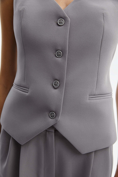 Жилет классический Charmstore, цвет: серый, 2110-1224-1000 купить онлайн