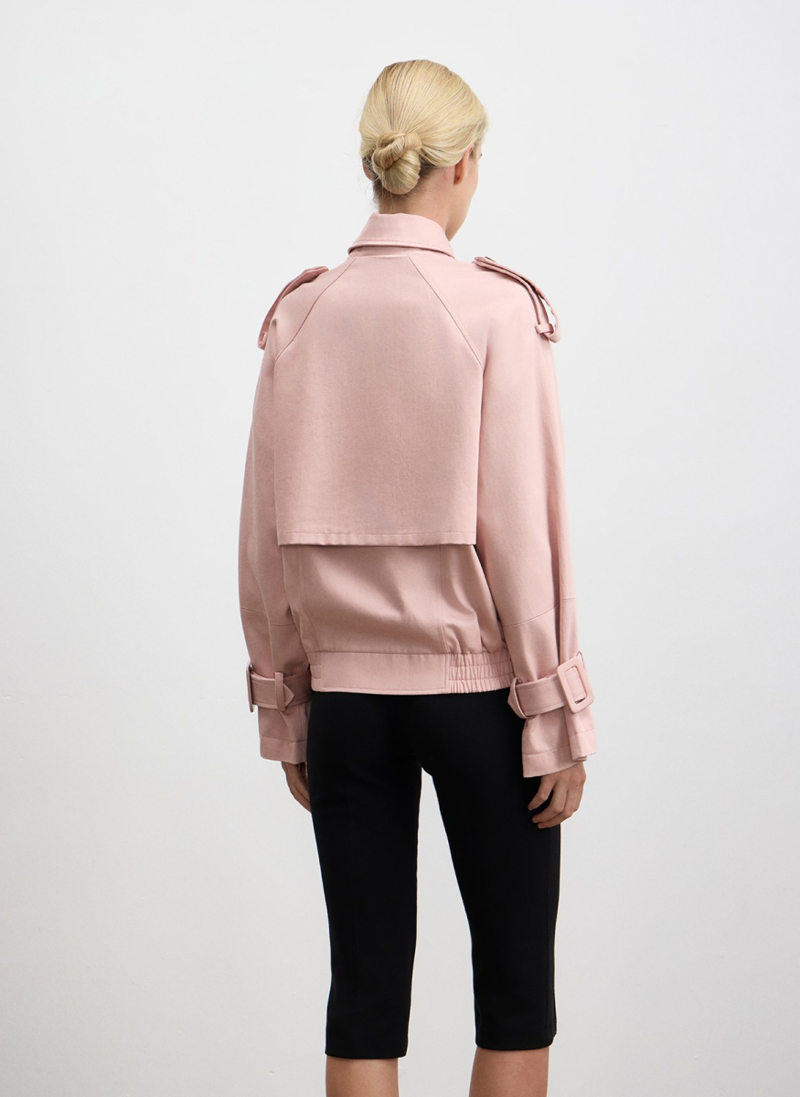 Бомбер из лиоцелла с хлопком ALL WE NEED, цвет: розовый,  купить онлайн