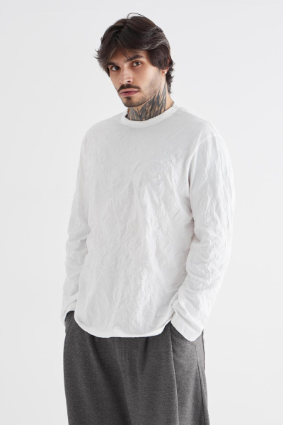 Лонгслив «Бумага» CULTBASE, цвет: белый,  купить онлайн