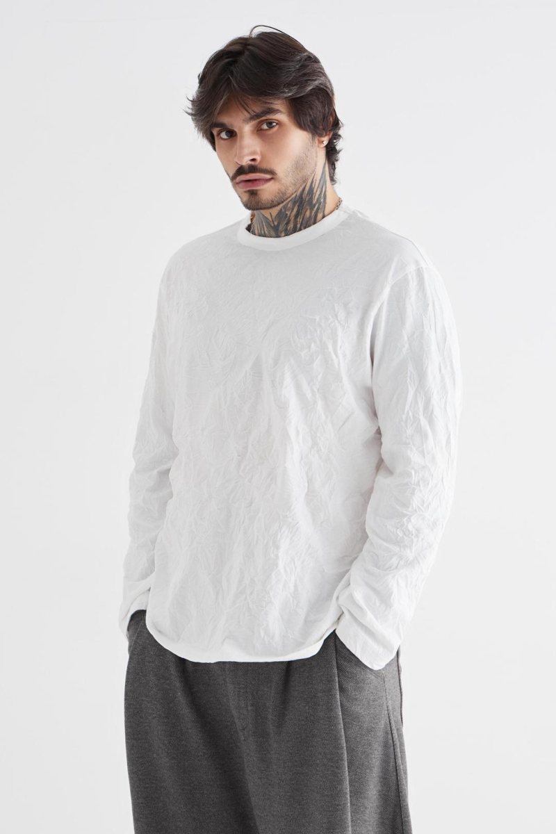 Лонгслив «Бумага» CULTBASE, цвет: белый,  купить онлайн