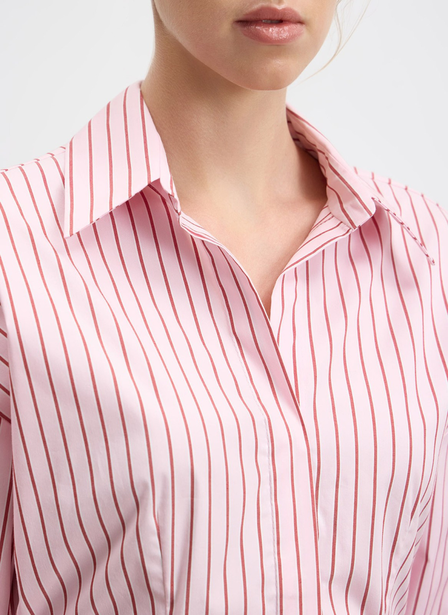 Рубашка с объемным рукавом ALL WE NEED, цвет: розовый, 2602W1320-141 купить онлайн