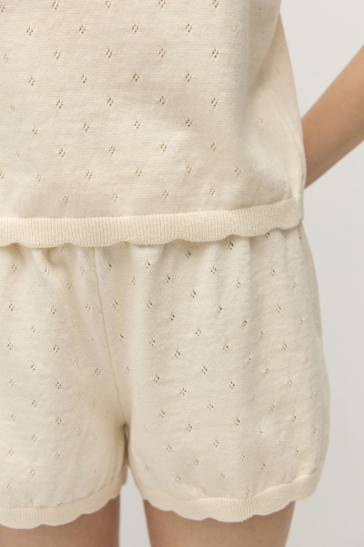 Шорты пуантель из хлопка с кашемиром AROUND, цвет: небесно-желтый, 289_69CC05 купить онлайн