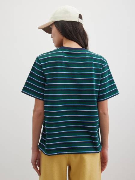 Футболка в полоску Chaika, цвет: зеленый, SS26TS03-180 купить онлайн