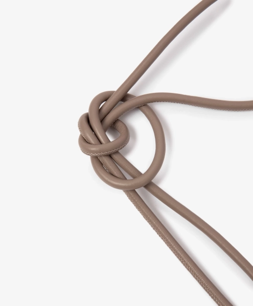 Пояс-шнур из натуральной кожи GLVR, цвет: коричневый 126G22GAA2305 купить онлайн