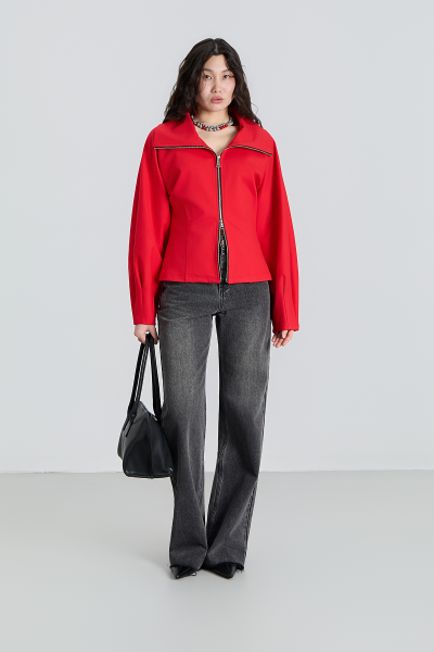 Джемпер на молнии MIA AIM, цвет: красный, MIA739 купить онлайн
