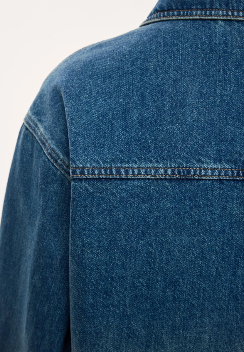 Женская рубашка из денима MUTED, цвет: голубой, 905338.WSHR0011_Light-blue купить онлайн