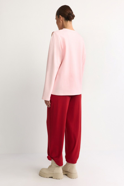 Лонгслив из смесового хлопка TOPTOP, цвет: розовый, TT.025.12361.300 купить онлайн