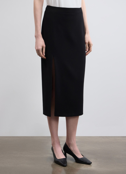 Юбка миди с разрезом