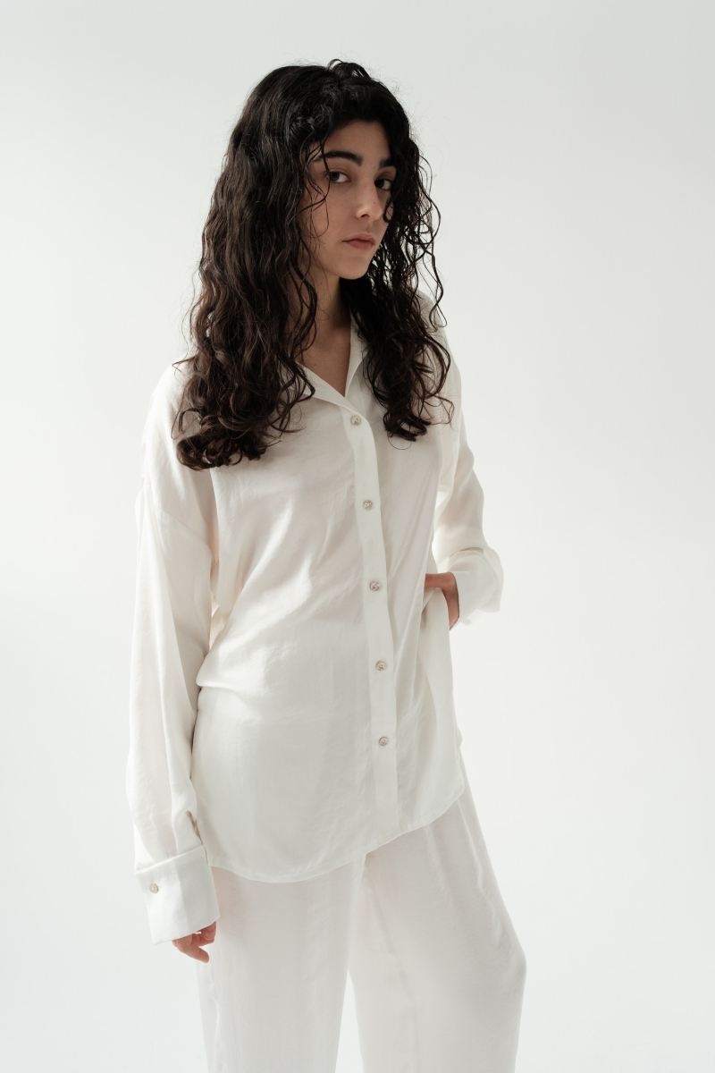 Костюм пижамного кроя НИ ИМЕНИ, НИ ПОХОЖИХ, цвет: белый, 00-00000043 купить онлайн