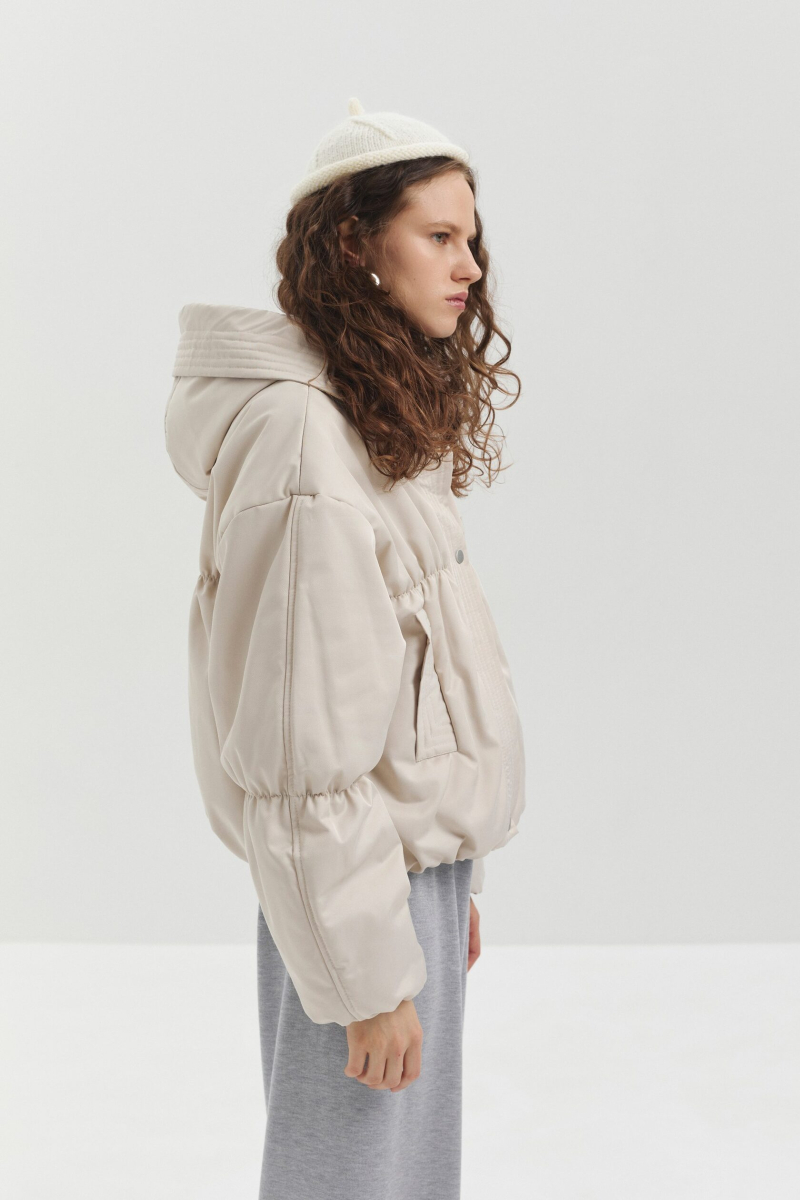 Куртка укороченная marte, цвет: бежевый,  купить онлайн