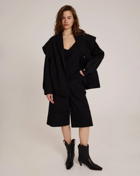 Жакет из денима Anmuse, цвет: Черный, JC24S78-BLC купить онлайн