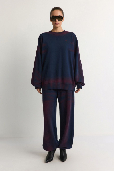 Брюки со спрей-эффектом TOPTOP, цвет: синий, TT.032.17997.621 купить онлайн