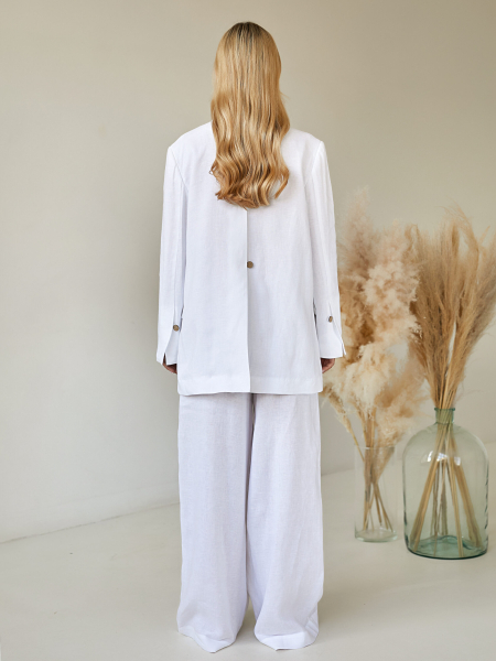Жакет свободный I.B.W., цвет: лен, белый, CU007 купить онлайн