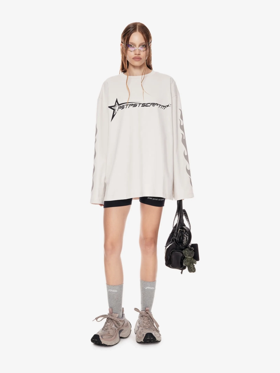 Лонгслив с потертым принтом p.p.s., цвет: белый, 1124.001.00.02.101 купить онлайн