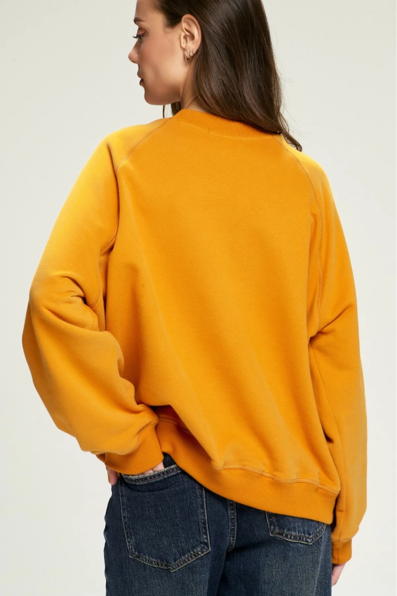 Свитшот базовый Over Saffron Erist store, цвет: оранжевый, НФ-00002531 купить онлайн Свитшот базовый Over Saffron Erist store, цвет: оранжевый, НФ-00002531 купить онлайн