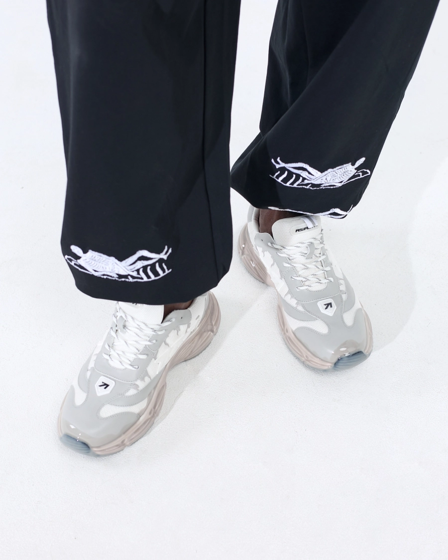 Кроссовки с резиновыми каплями ASIA ST 71, цвет: серый Ast71.sneakers-rubberdrop-grey | новая мужская коллекция купить онлайн