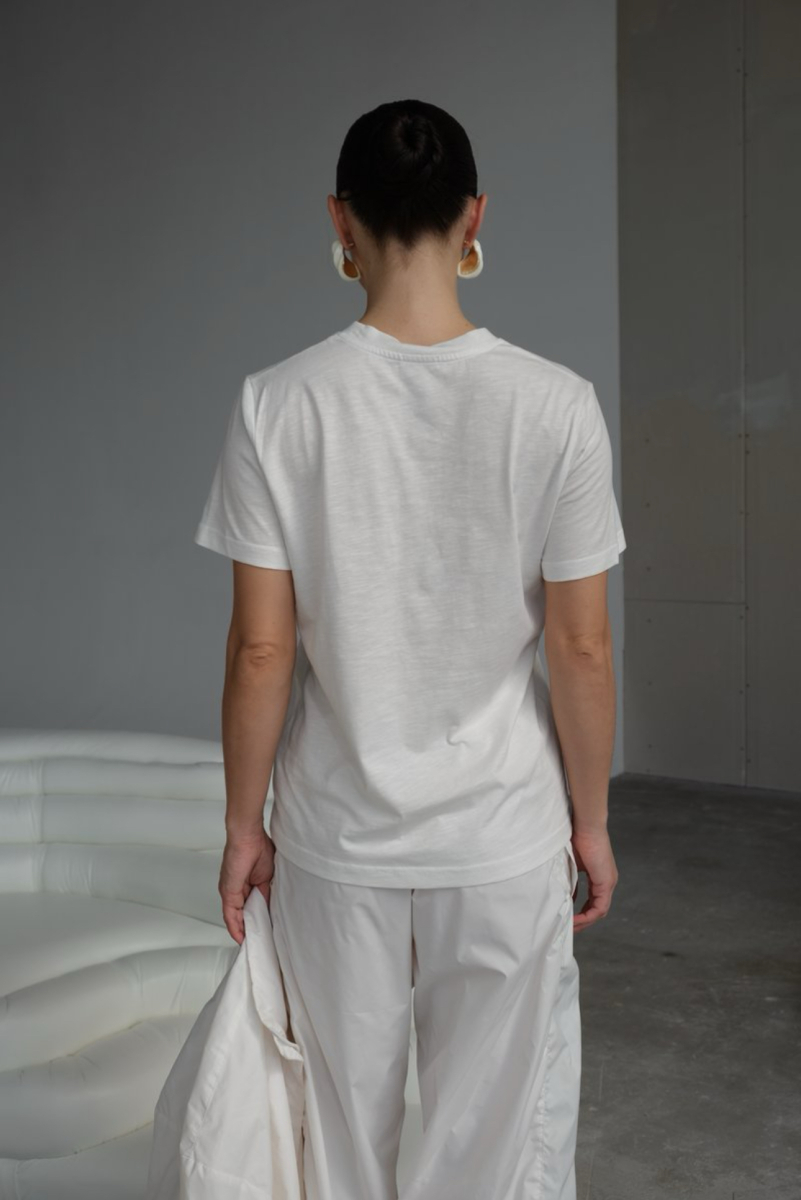 Футболка базовая MINI, цвет: молочный, НФ-00000421 купить онлайн Футболка базовая MINI, цвет: молочный, НФ-00000421 купить онлайн