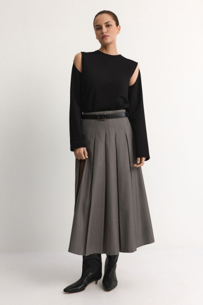 Лонгслив из смесового хлопка TOPTOP, цвет: Черный, TT.025.12361.902 купить онлайн