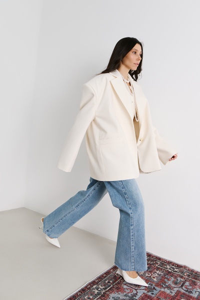 Жакет оверсайз MIA AIM, цвет: белый, MIA660 купить онлайн